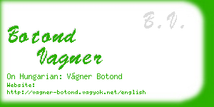 botond vagner business card